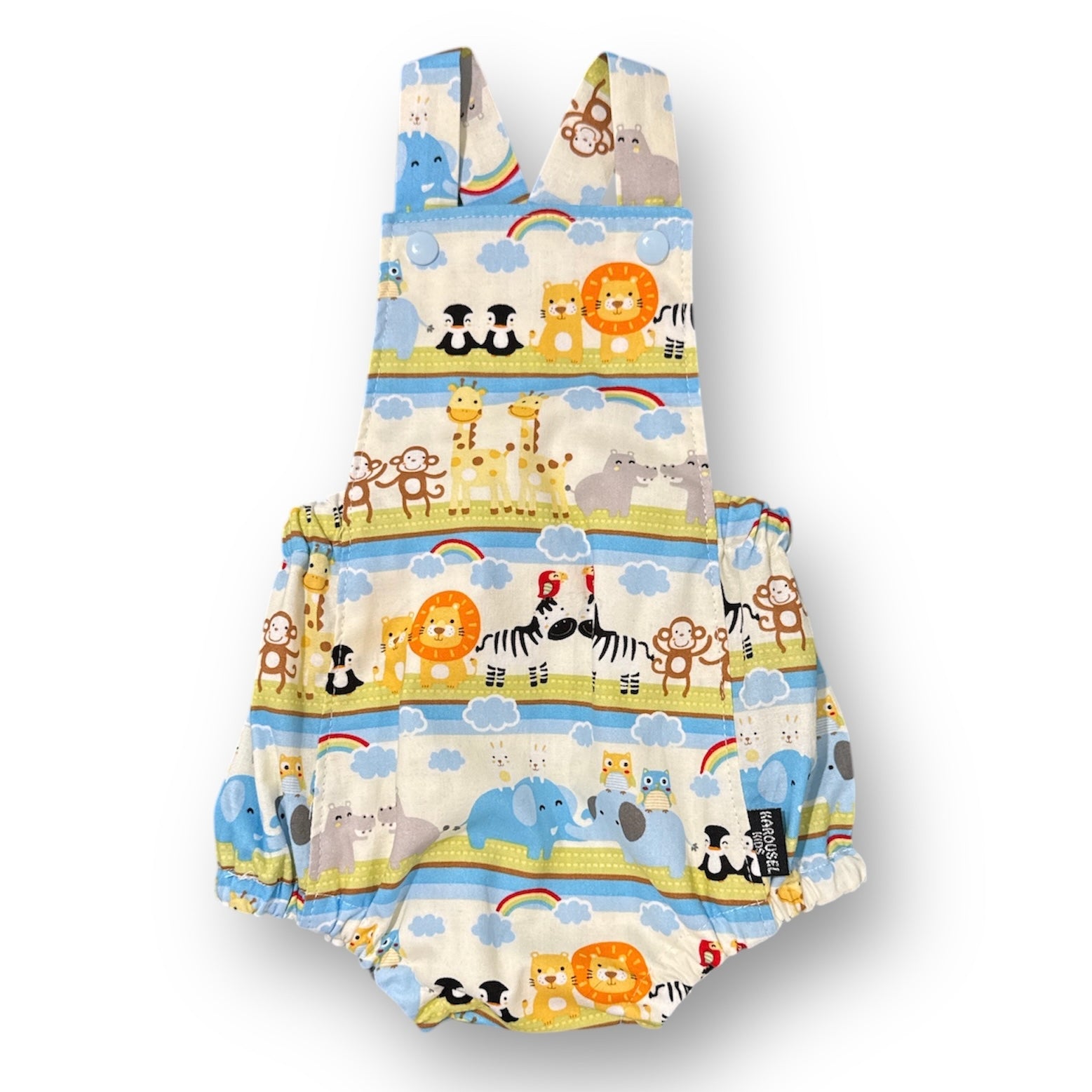 Cotton Print Basic Cotton Overall Playsuit (SIZES 000-0)