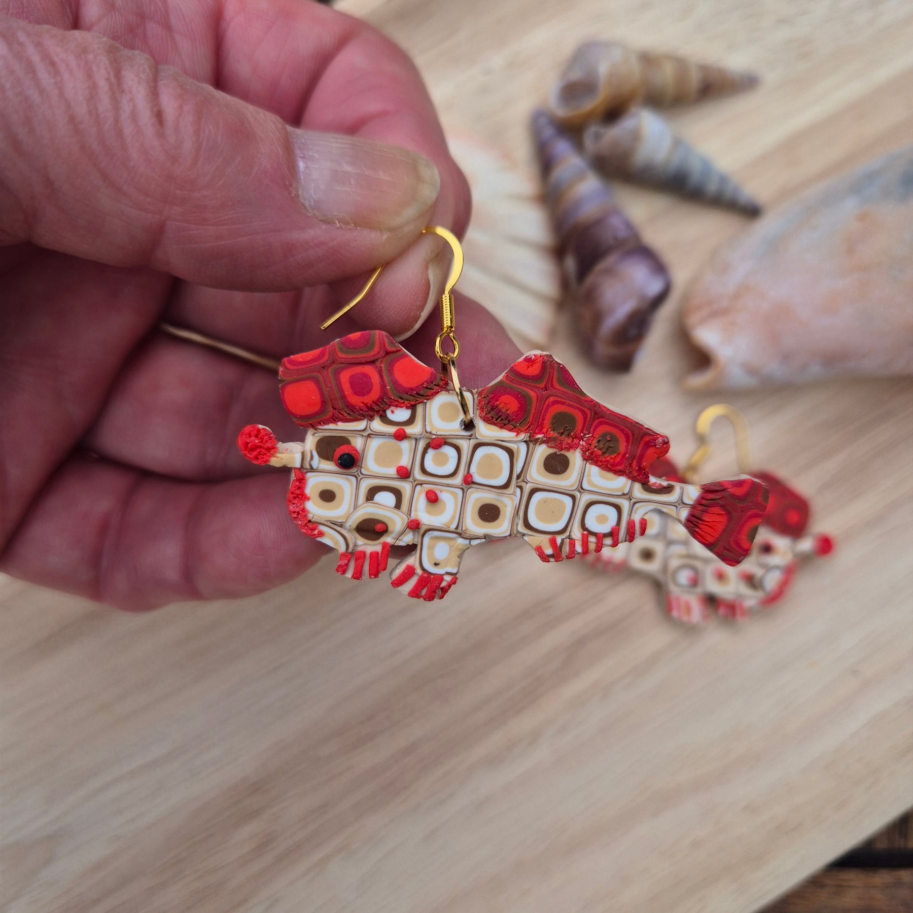 Harry Handfish Dangle Earrings (choose from 2 variations)