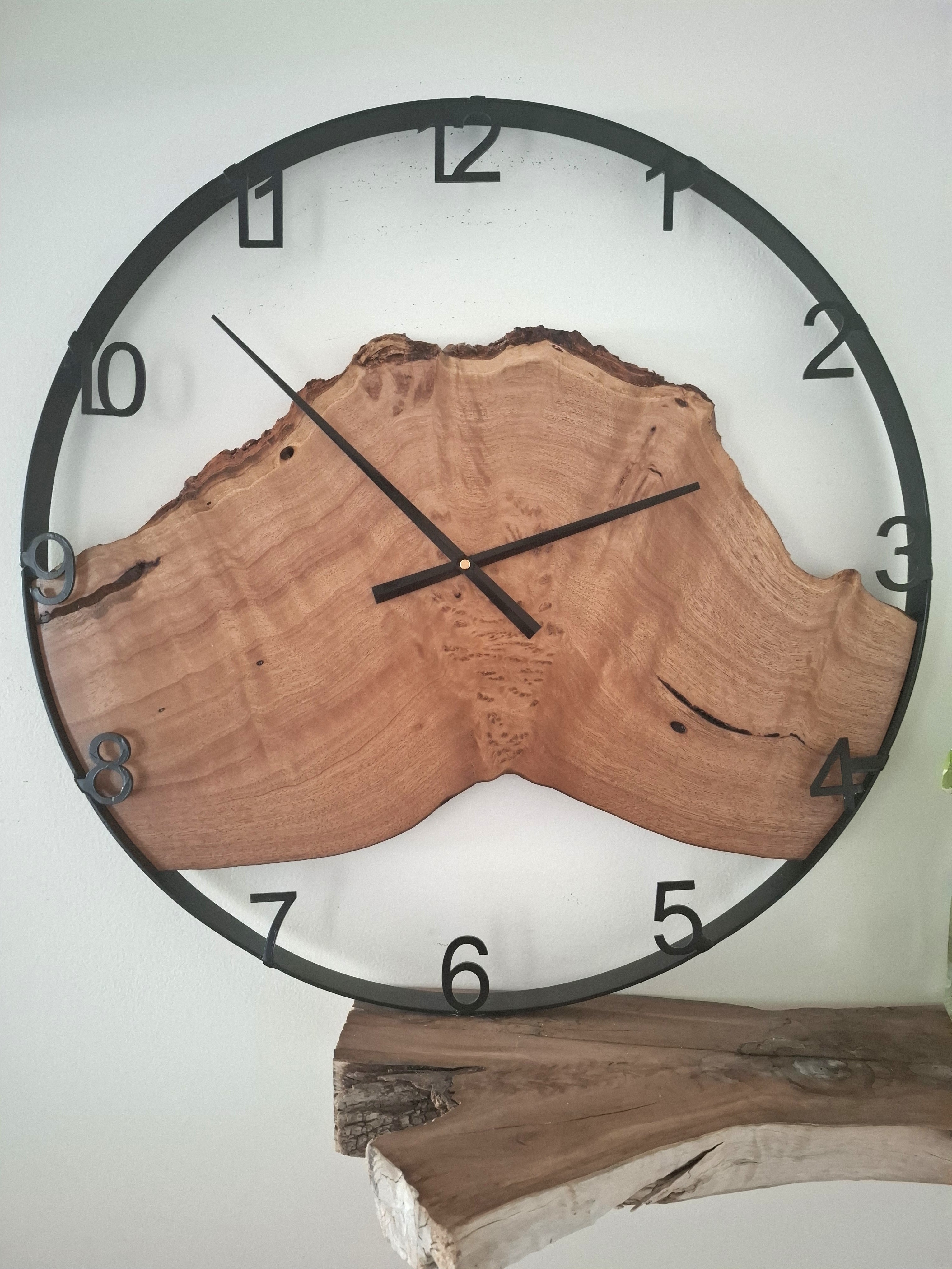 Custom Wooden Wall Clock, Australian Made Gift for 5th Wedding Anniversary, Personal Gift for Wedding , Statement present for Wood Lover