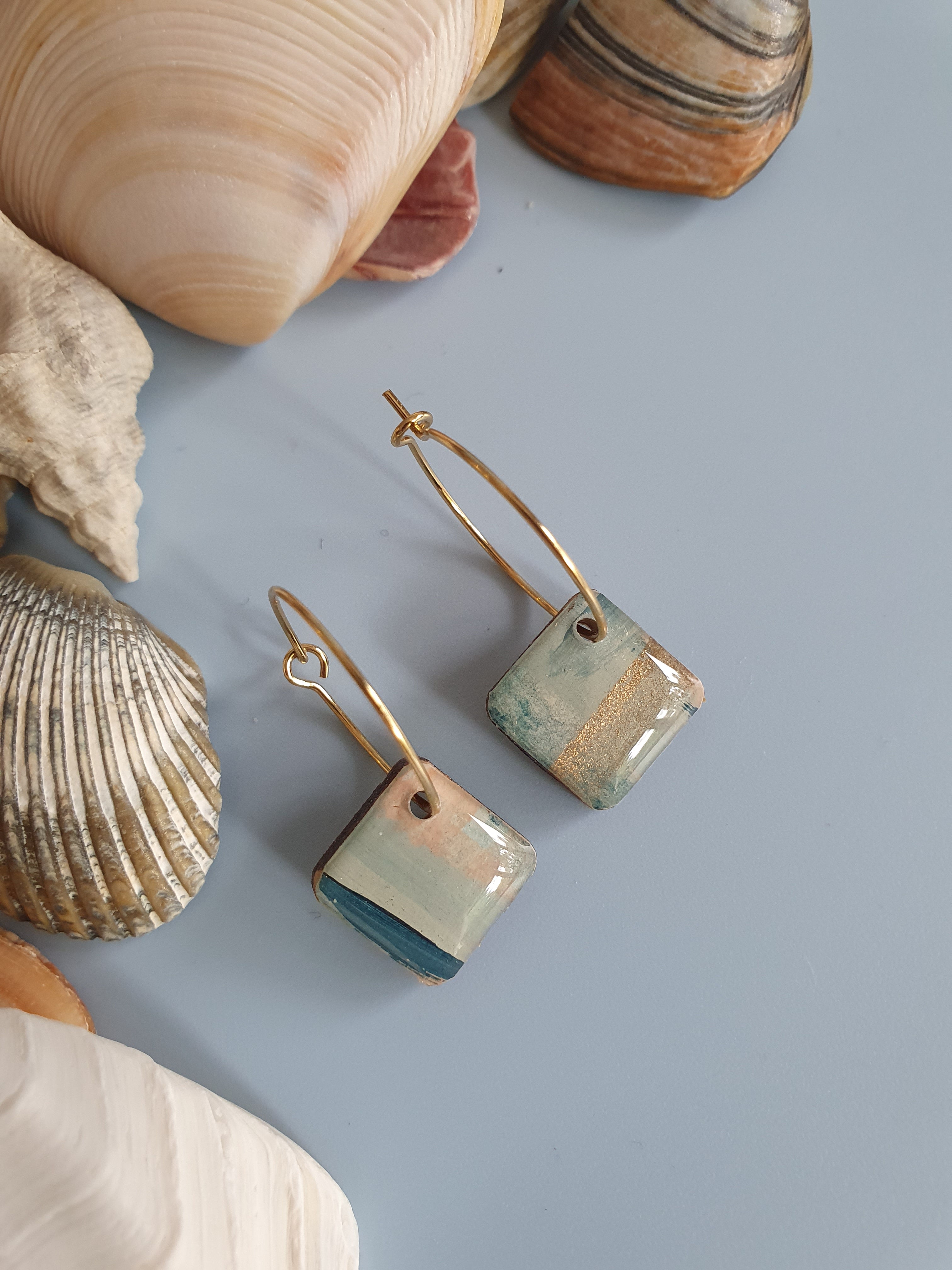 The Sea Dreams Collection | Resin art earrings | Part 1 | Small dangles | Pendants
