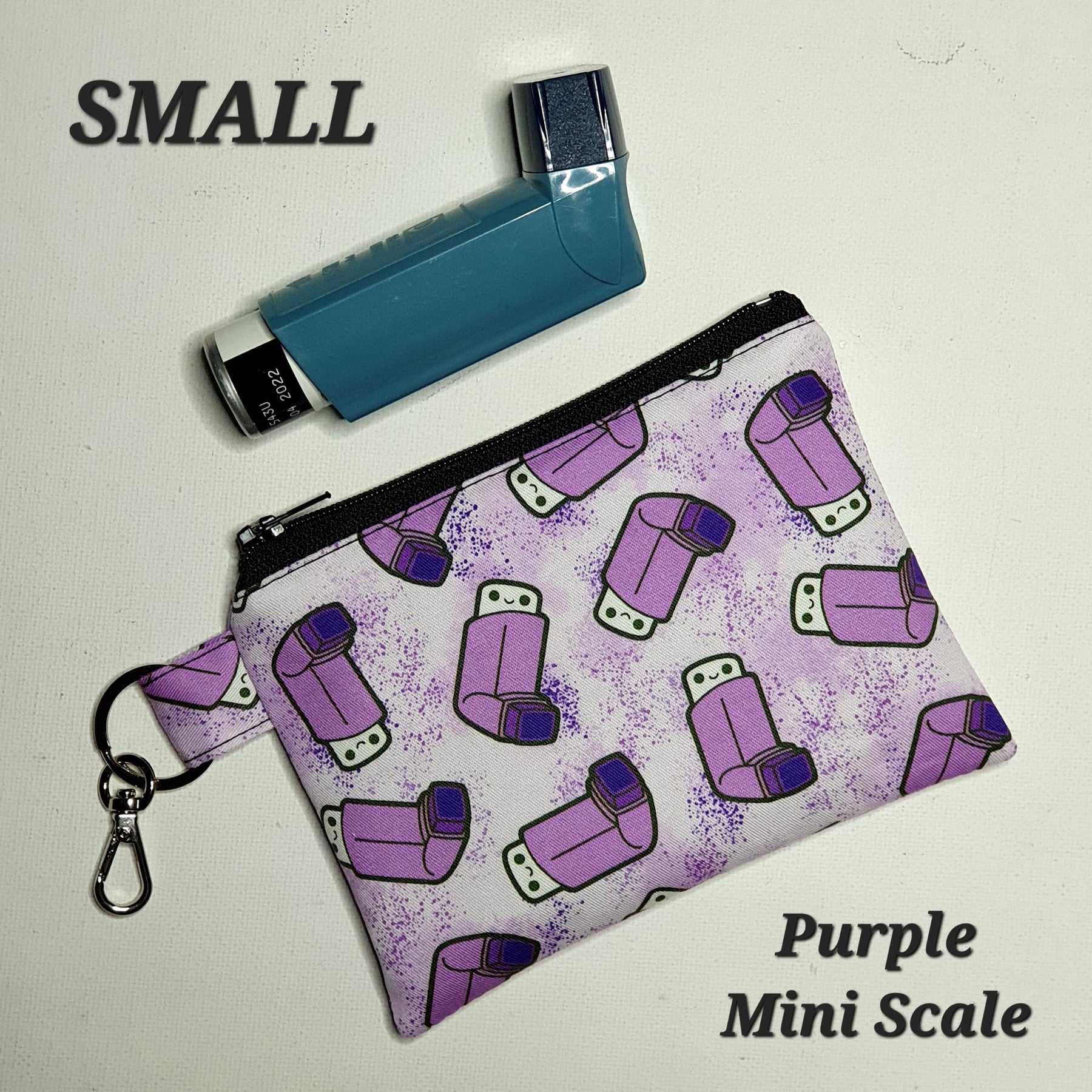 Clip-On Pouches in Various Asthma Puffer Fabrics