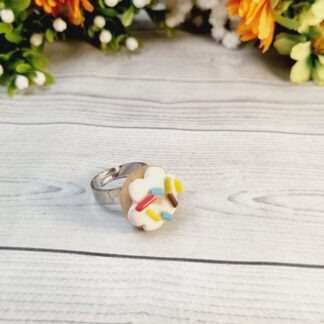 Novelty Donut Ring with sprinkles - Assorted colours to choose from