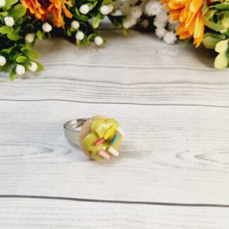 Novelty Donut Ring with sprinkles - Assorted colours to choose from