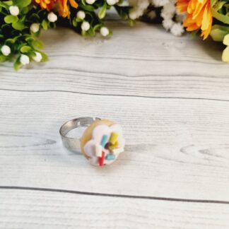 Novelty Donut Ring with sprinkles - Assorted colours to choose from