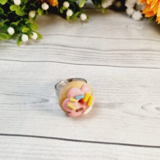 Novelty Donut Ring with sprinkles - Assorted colours to choose from