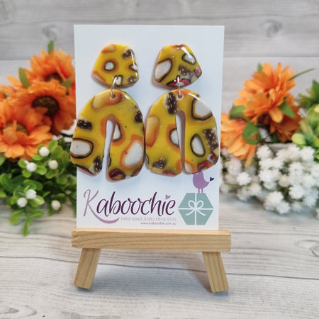 Polymer Clay Arch Earring Studs - Lots of Colours/Styles