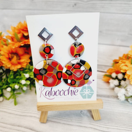 Polymer Clay Earrings – Hip to be Square