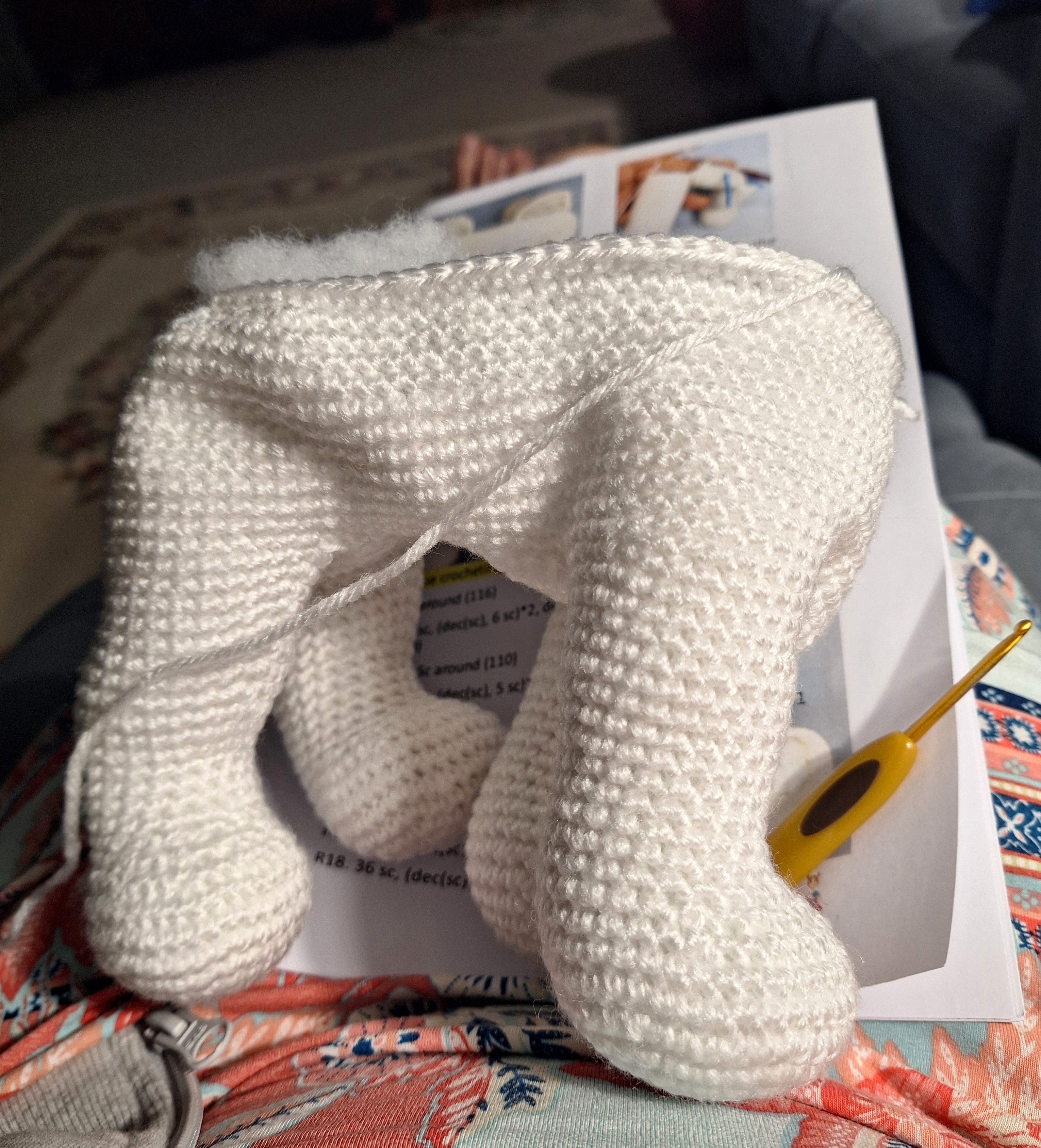 Handmade Poseable Crochet Dalmatian Dog