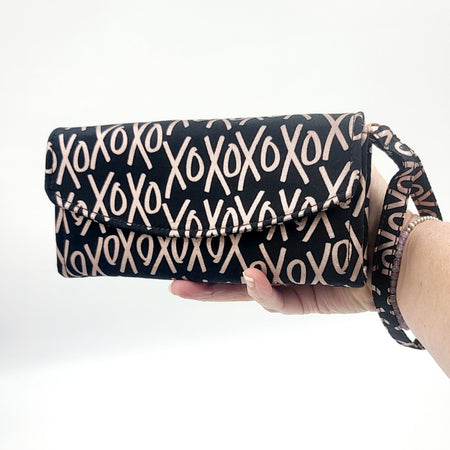 Rose Gold Kisses Clutch Purse