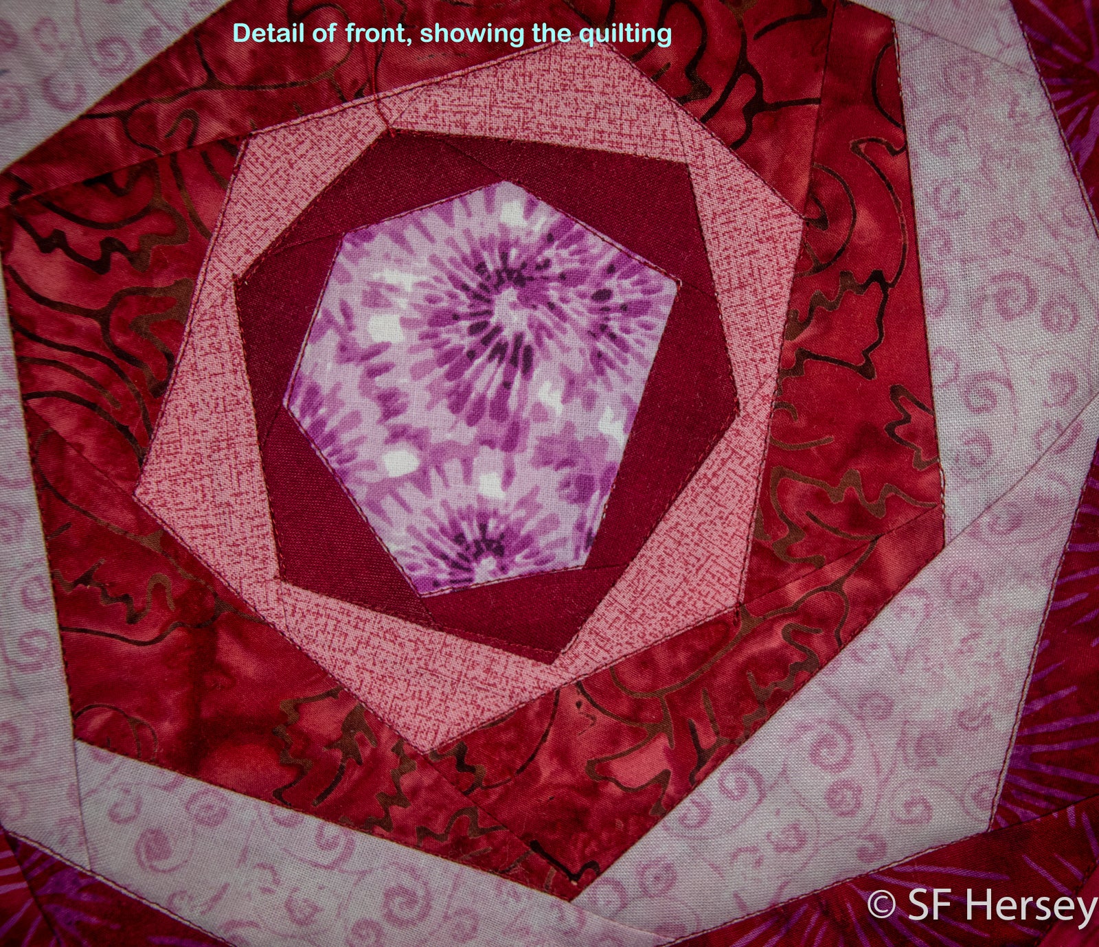 Pink Abstract Shopping Bag