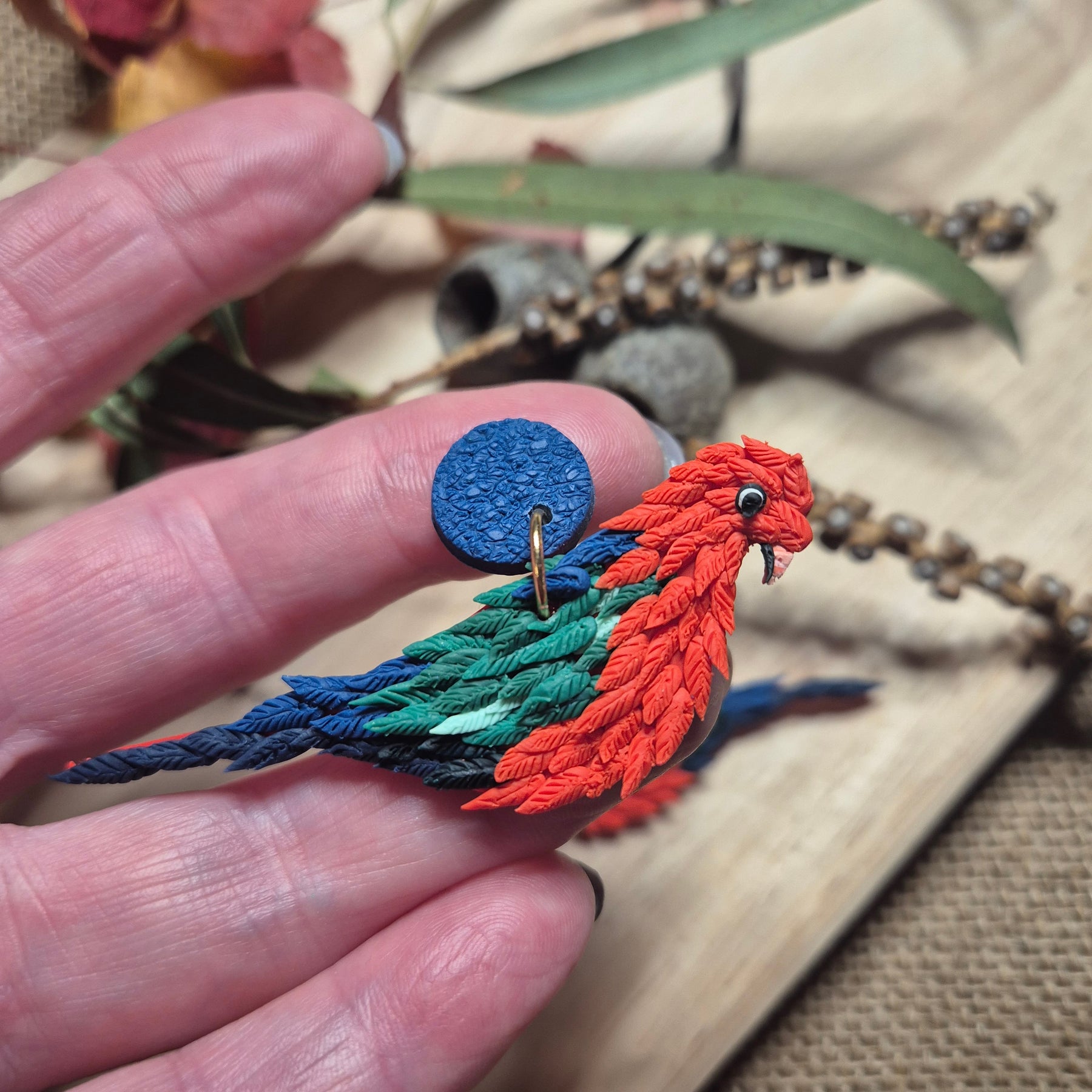 King Parrot Dangle Earrings (choice of 3)