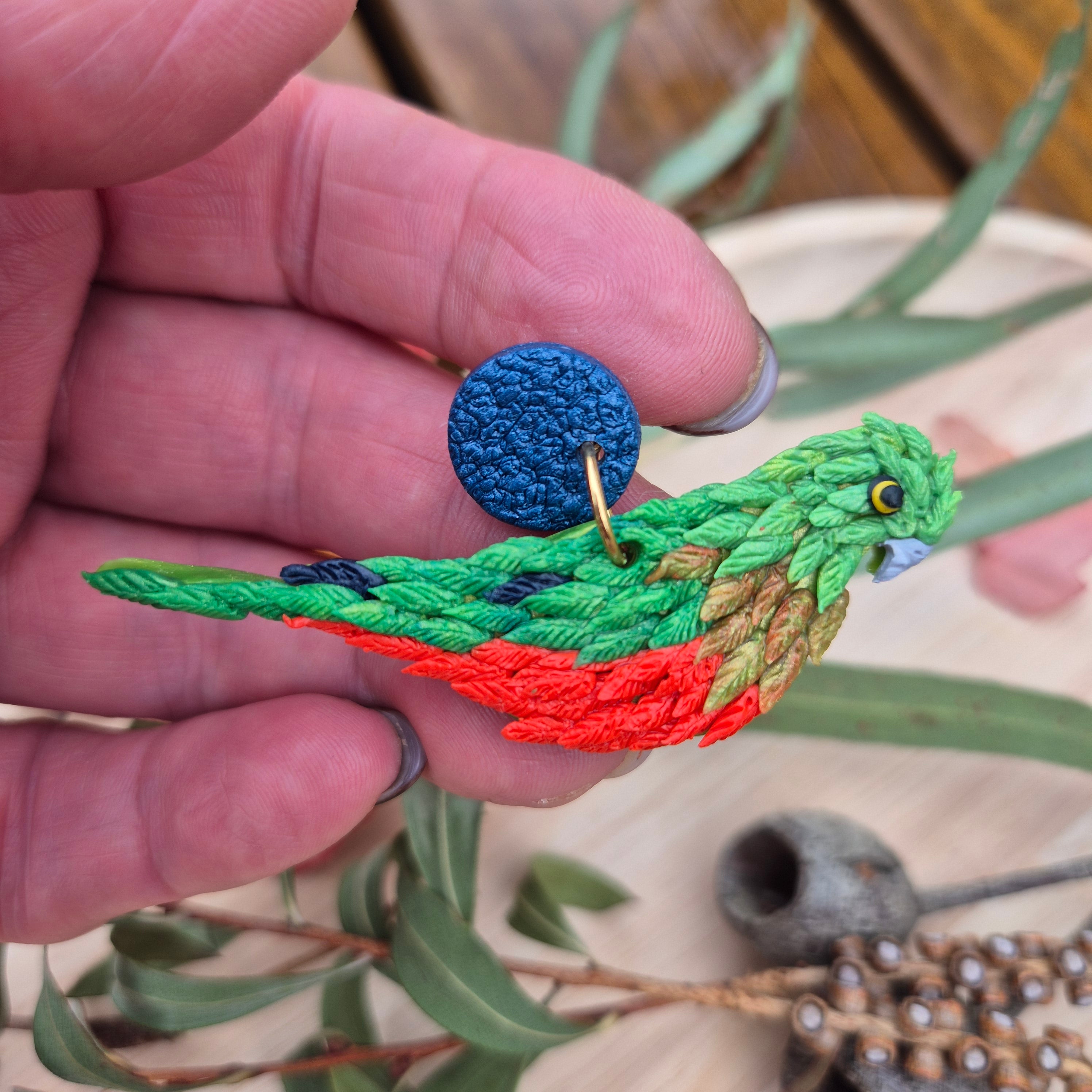 King Parrot Dangle Earrings (choice of 3)
