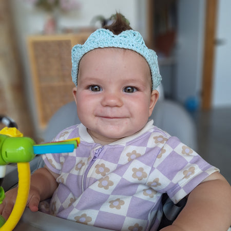 Handmade adjustable crochet crowns