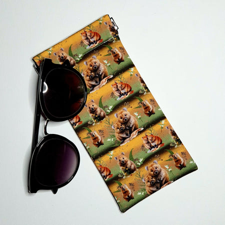 Sunglasses Pouch in Cute Quokka Fabric