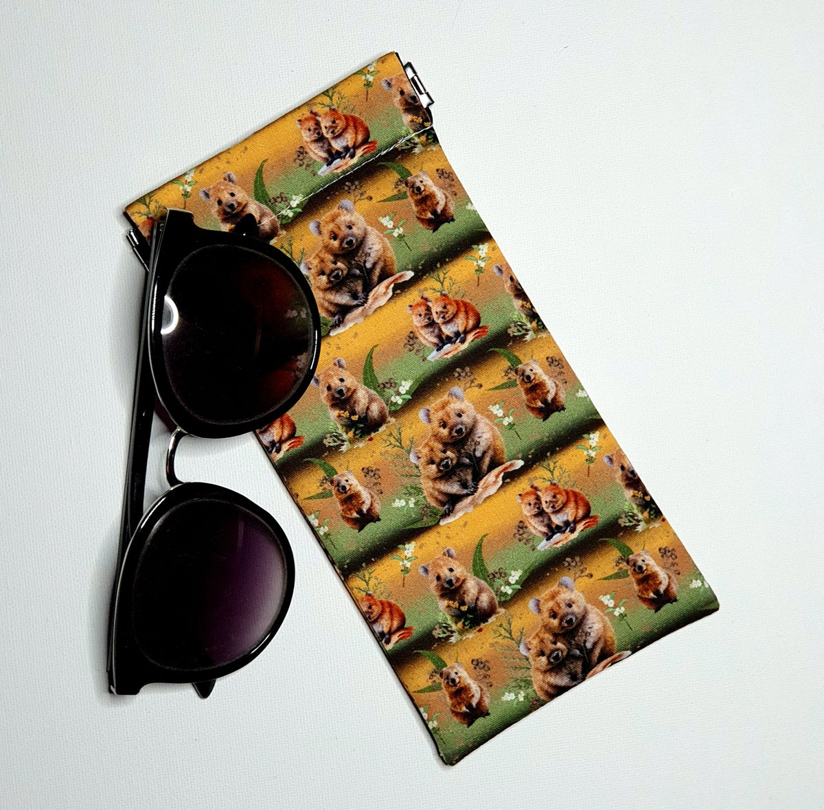Sunglasses Pouch in Cute Quokka Fabric