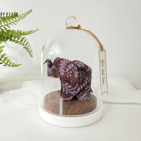 2nd Wedding Anniversary Gift ~ Cotton Origami Elephant Ornament