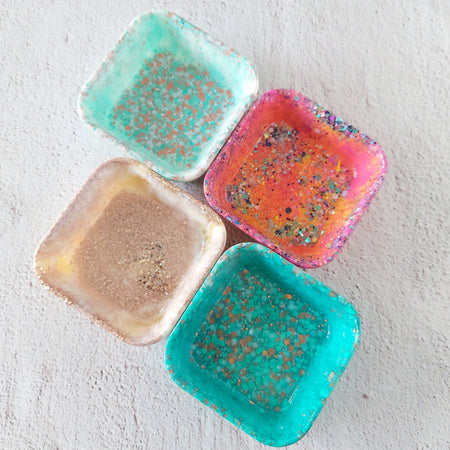 Small Square Resin Trinket Dish Pinch Bowl