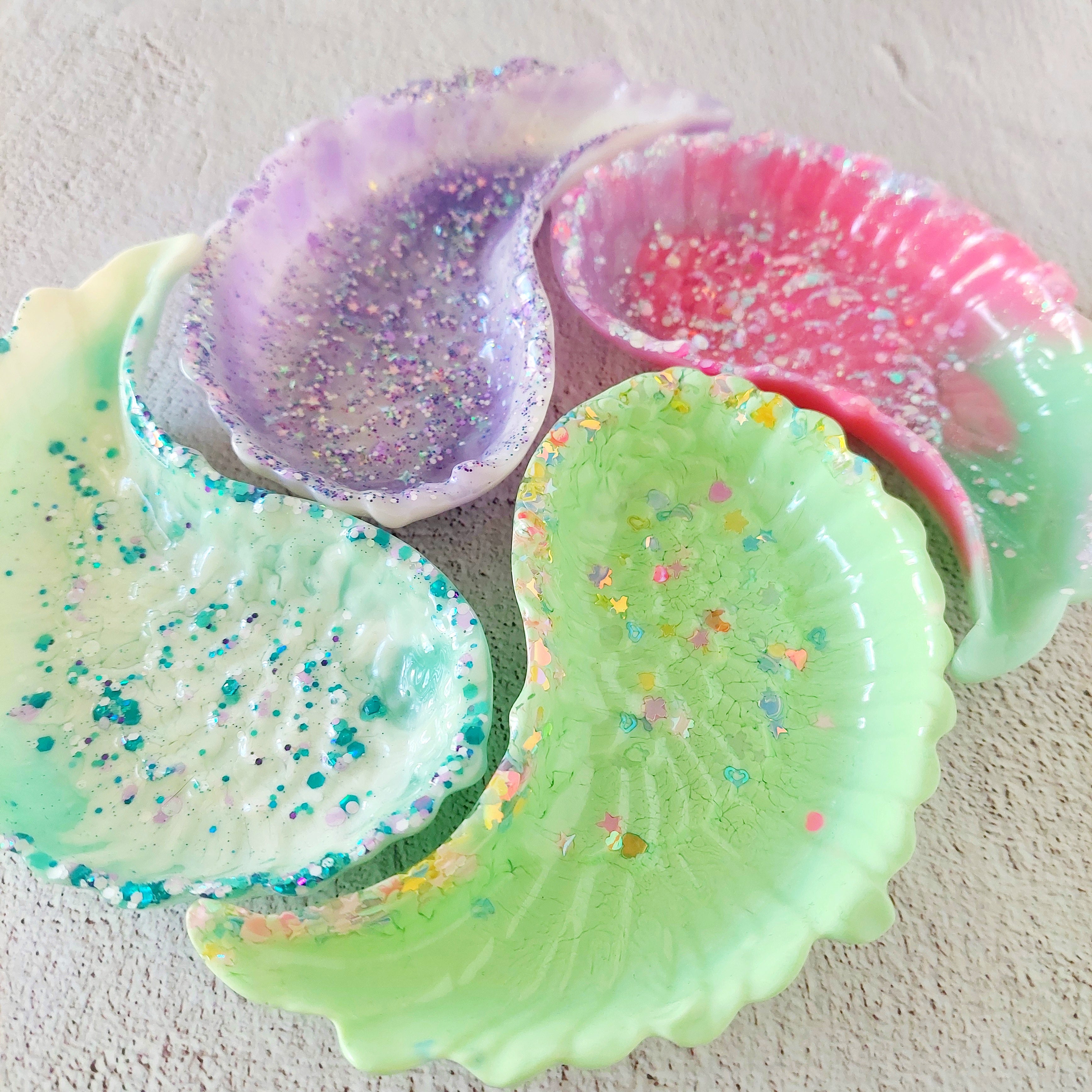 Angel Wing Resin Glitter Trinket Dish - Jewellery Storage - Trinket Tray