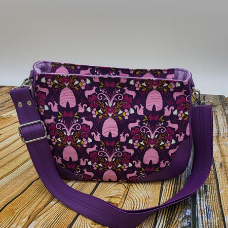 Sadie Expandable Bag Pink Purple design