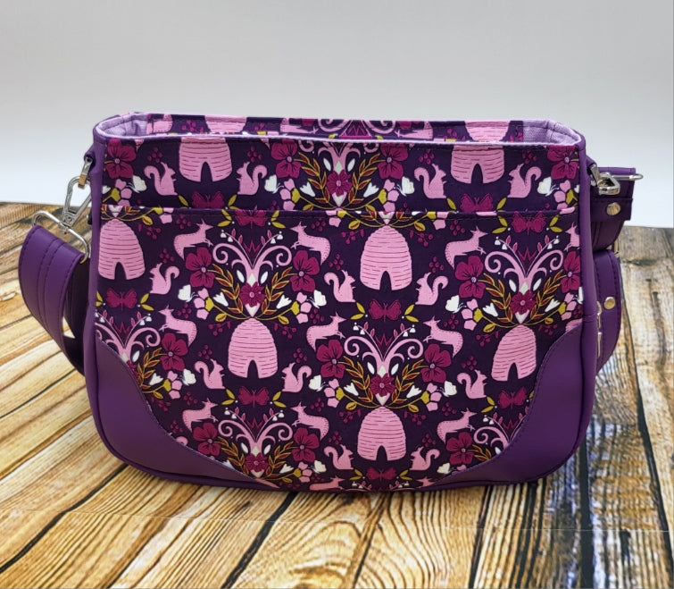 Sadie Expandable Bag Pink Purple design