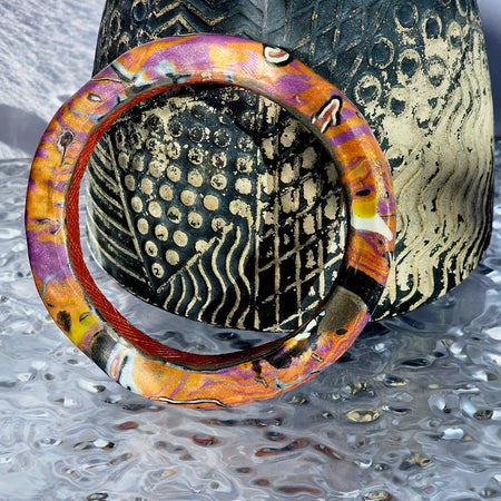MODERN WHIMSY – POLYMER CLAY STATEMENT BANGLE