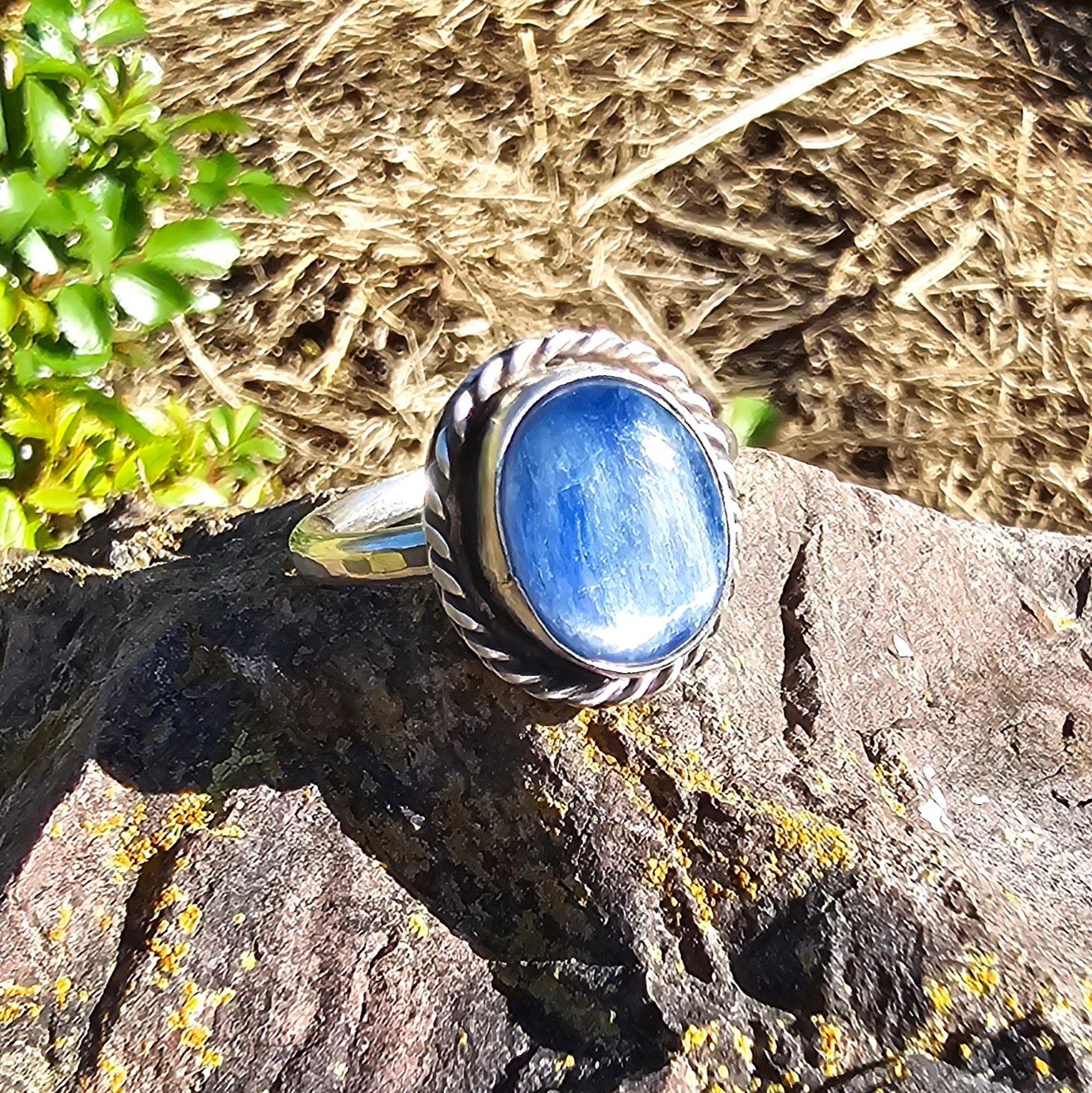 Kyanite Sterling Silver Ring size 7.75