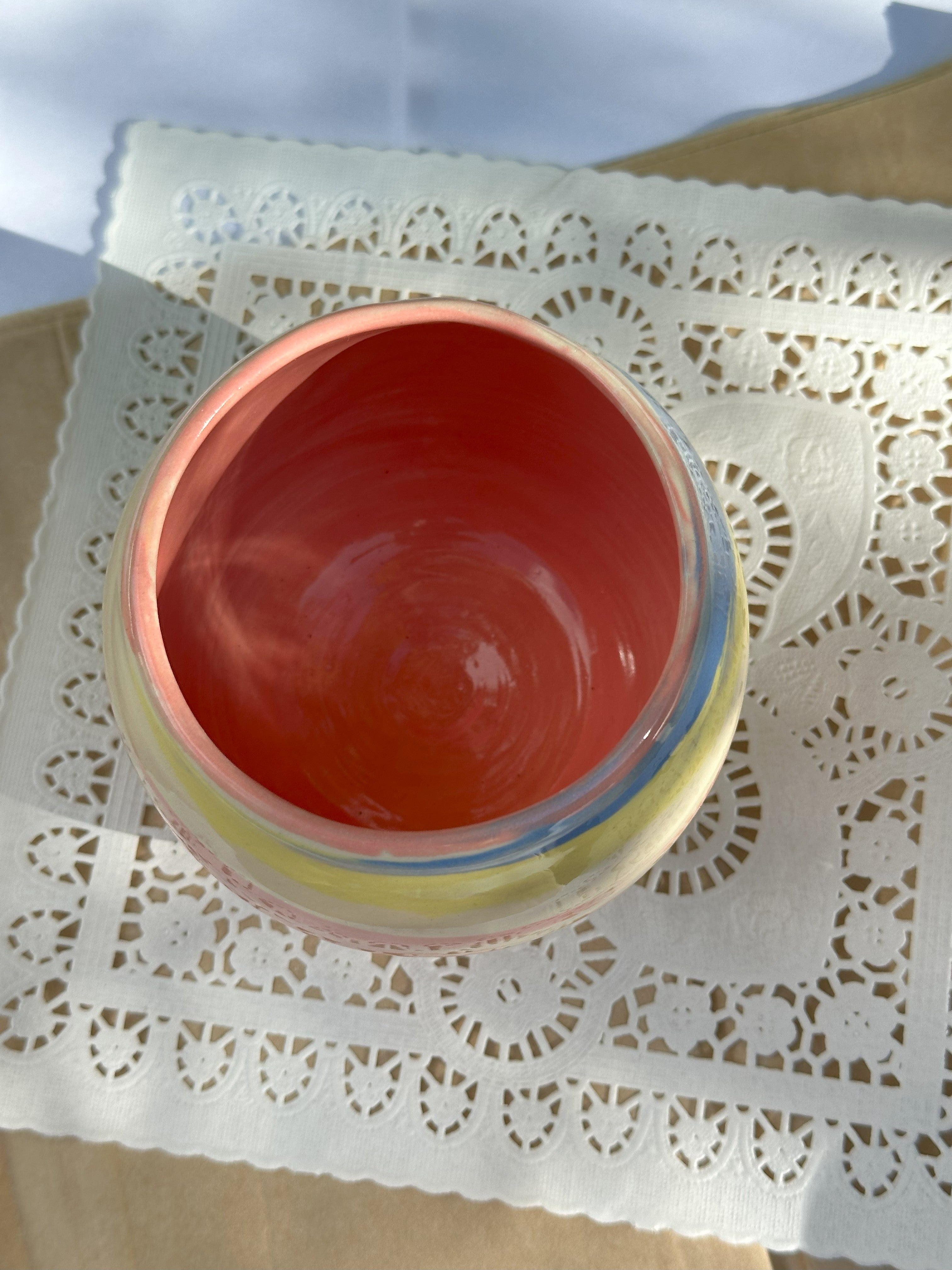 Ceramic teacup no handle required