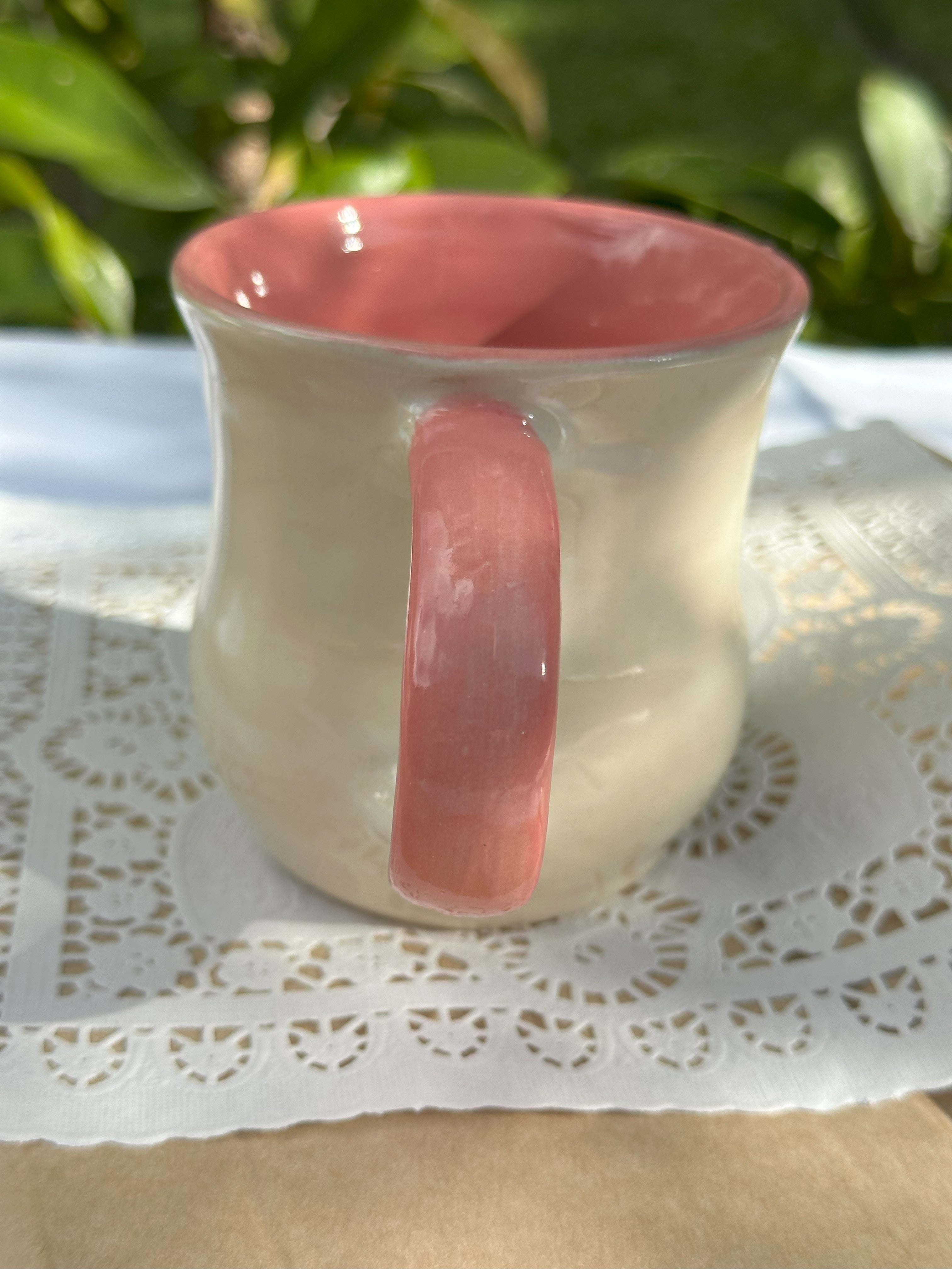 Pretty in Pink Ceramic Cup
