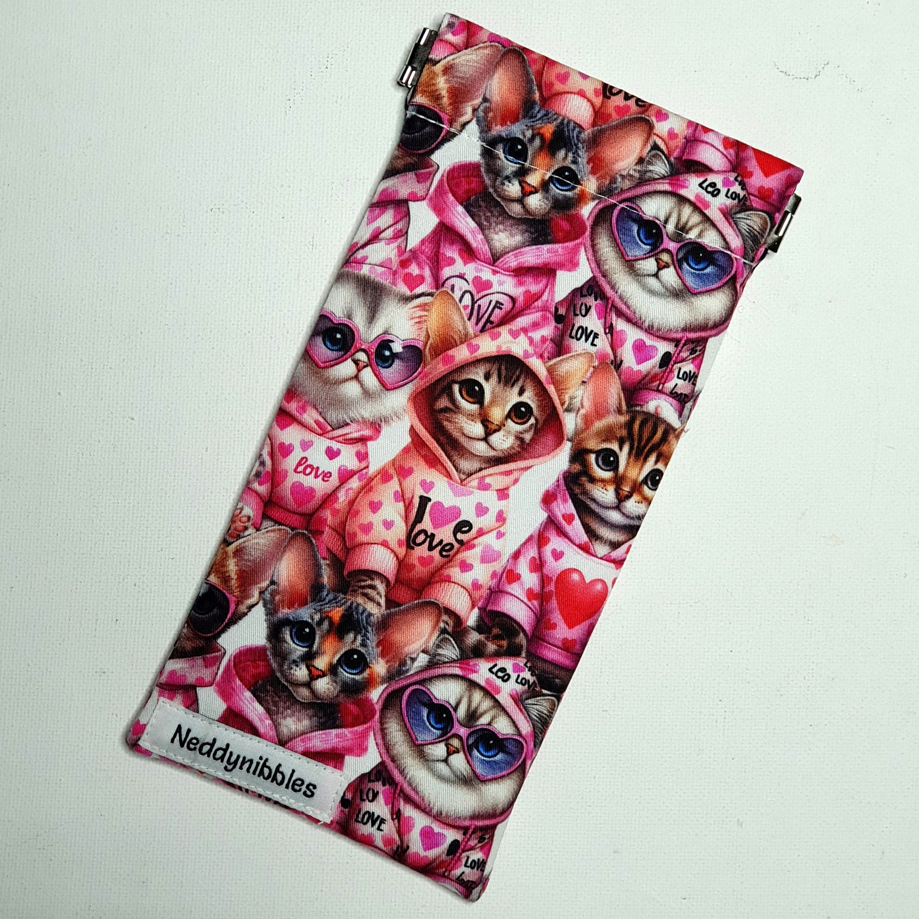 Sunglasses Pouch in Cute Cats In Onesies Design
