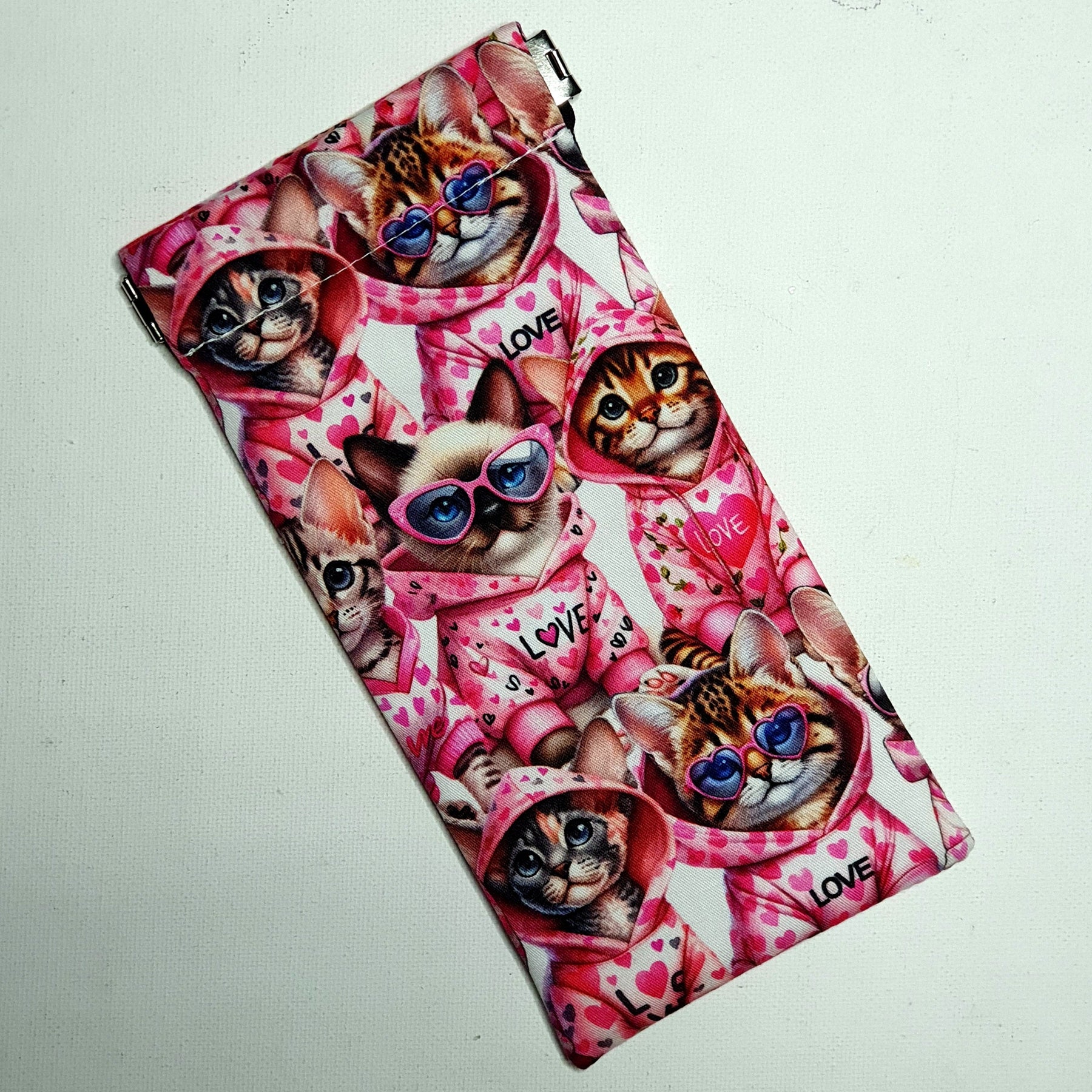 Sunglasses Pouch in Cute Cats In Onesies Design