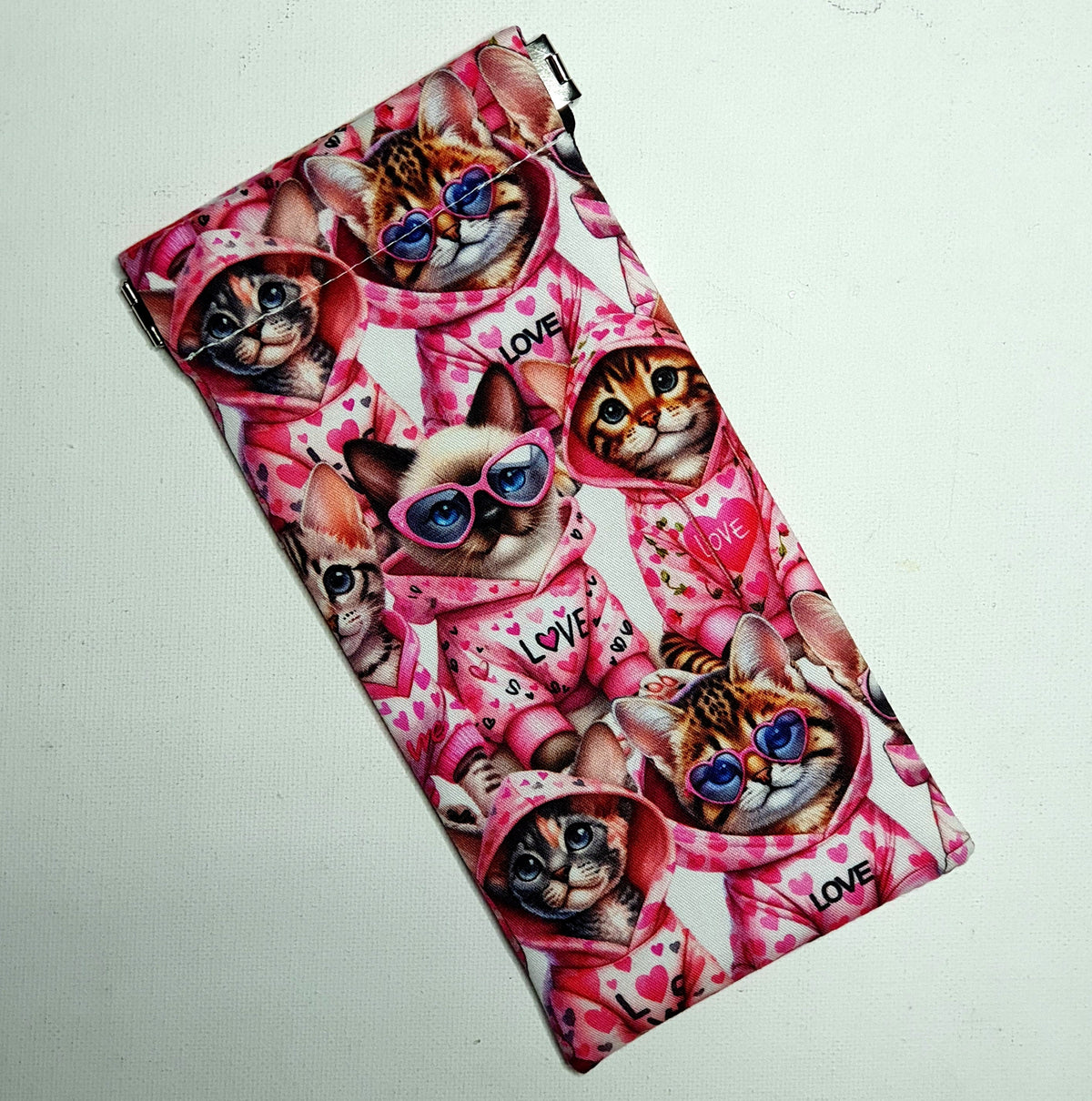 Sunglasses Pouch in Cute Cats In Onesies Design