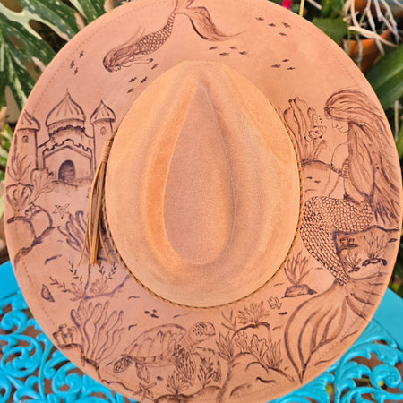 Underwater mermaid fedora hat