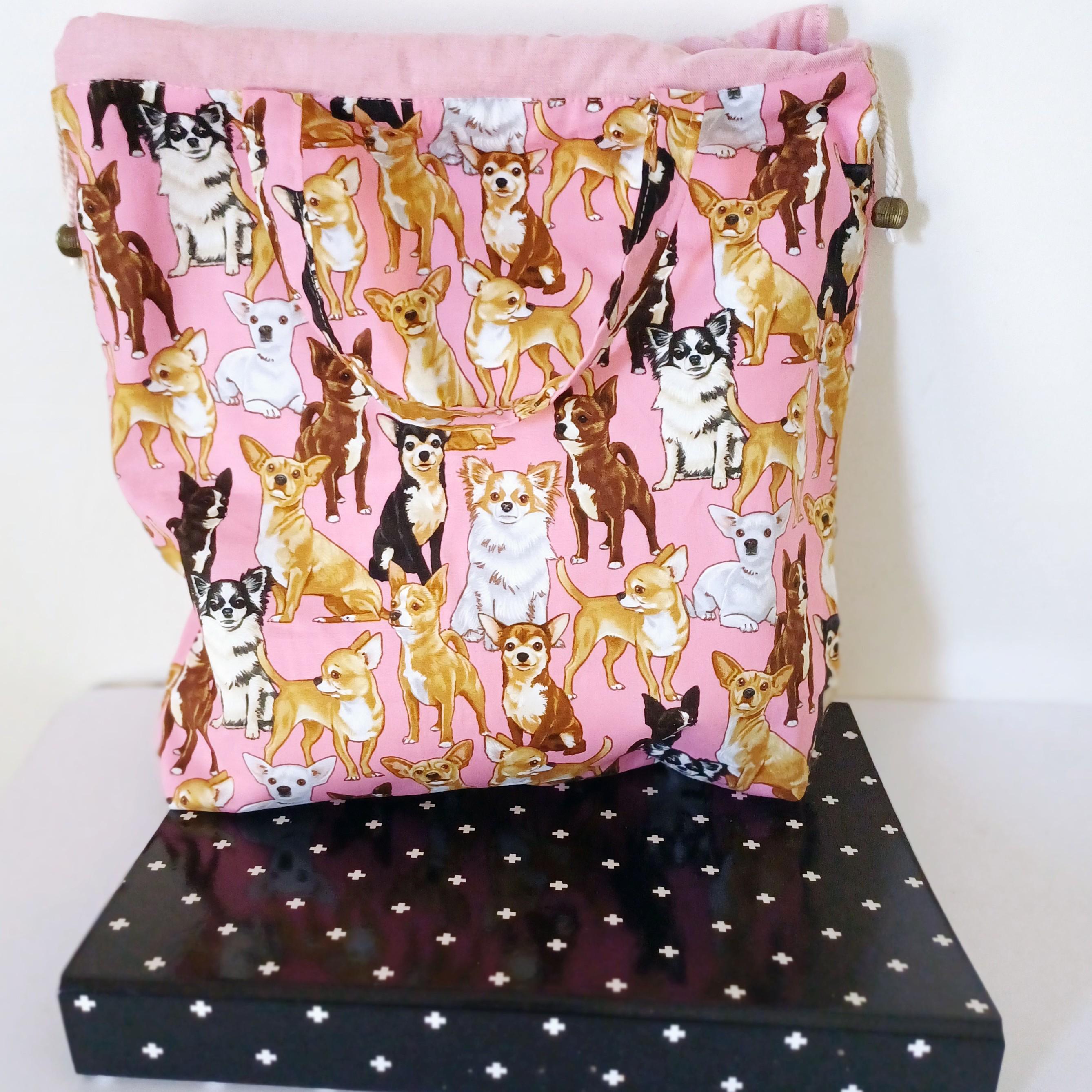 Drawstring Bag - Lined and Padded - Dogs
