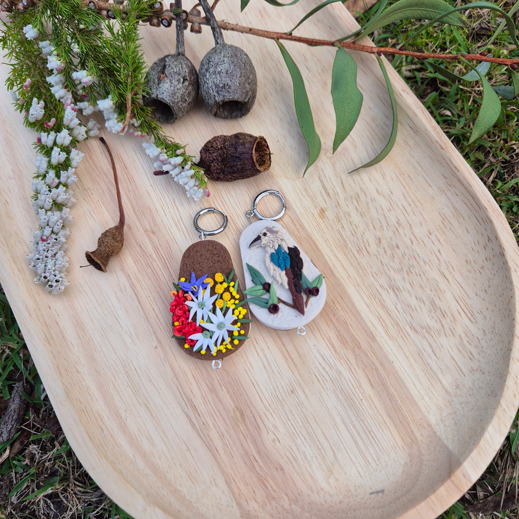 Aussie Flora Fauna Double-sided Earrings