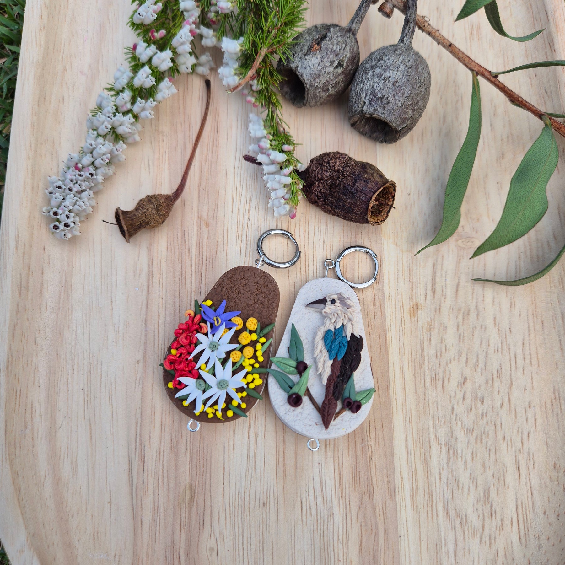 Aussie Flora Fauna Double-sided Earrings