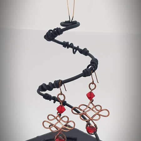 Christmas copper Angels earrings (#588 AM/E)