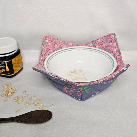 Bowl Cozy - Purple/Pink Florals