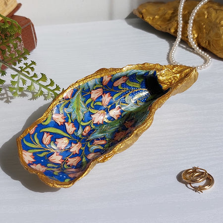XL real oyster shell trinket William Morris 'tinkerbell'