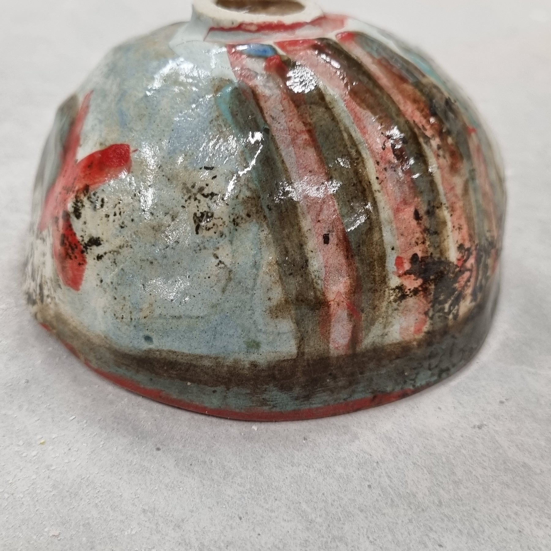 Hand-painted Artisan Ceramic Bowl, multi-coloured Number 4