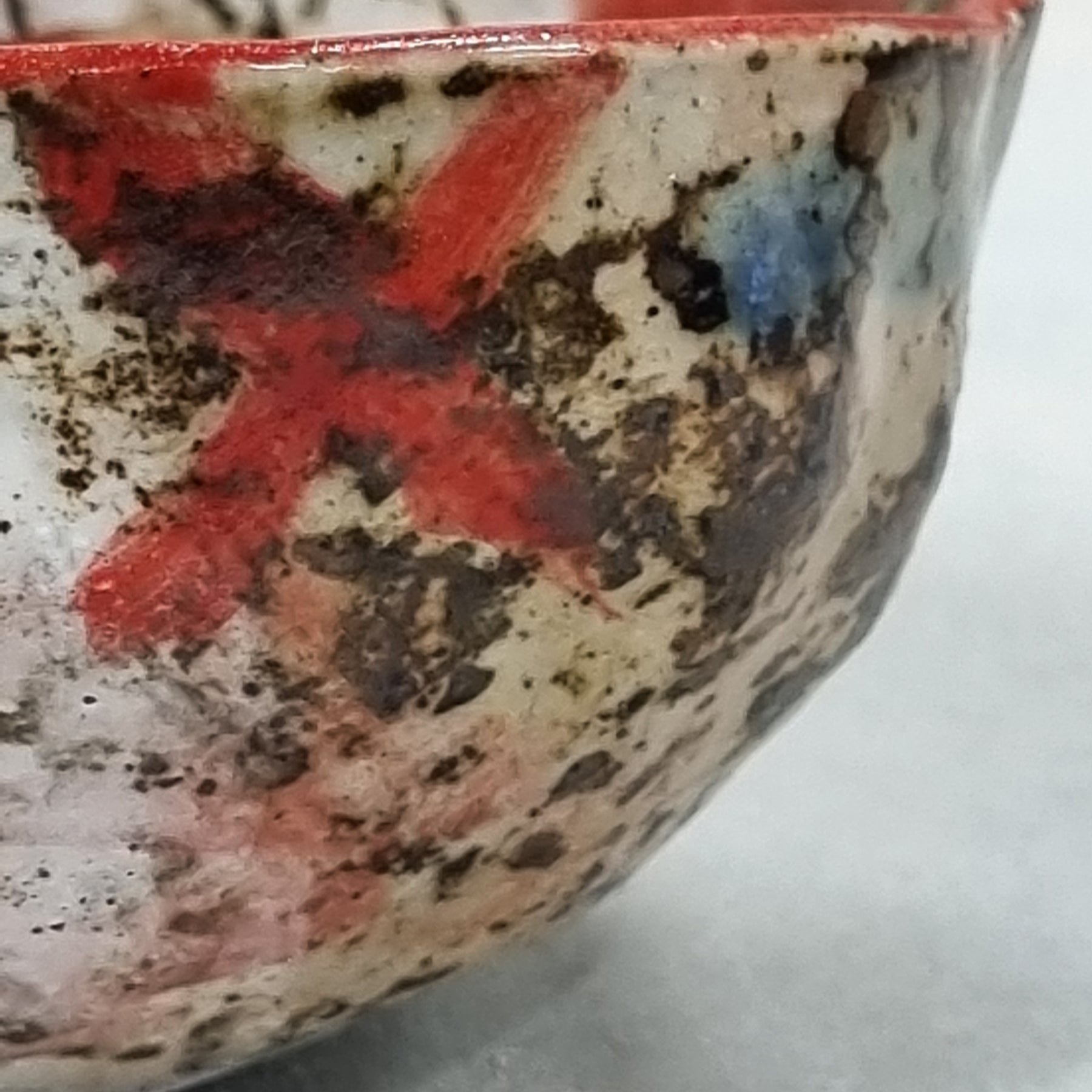 Hand-painted Artisan Ceramic Bowl, multi-coloured Type @