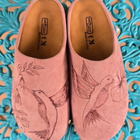 Hummingbird pink slides EU38