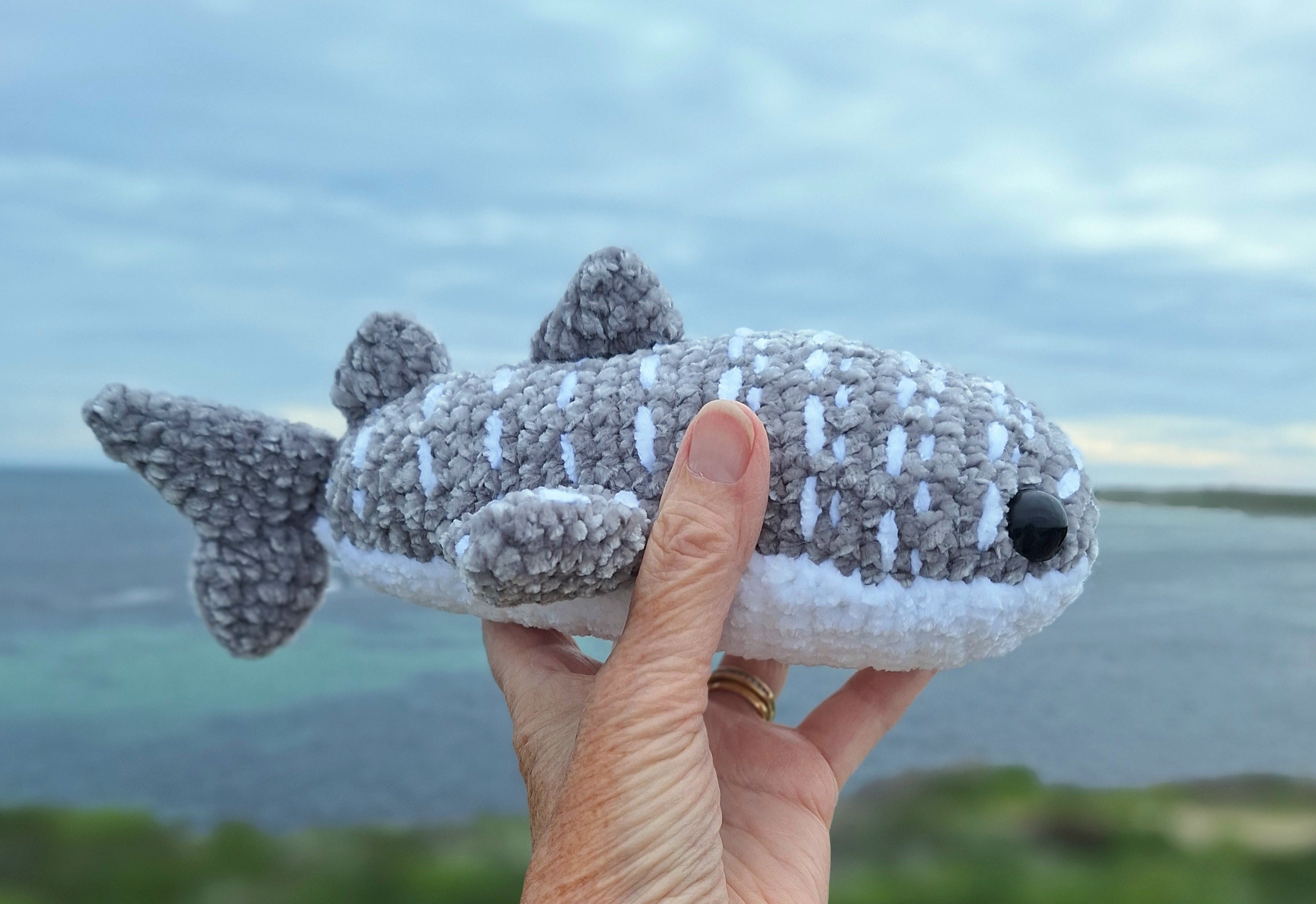 Crocheted Velvet Whale Shark