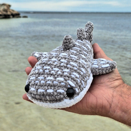 Crocheted Velvet Whale Shark