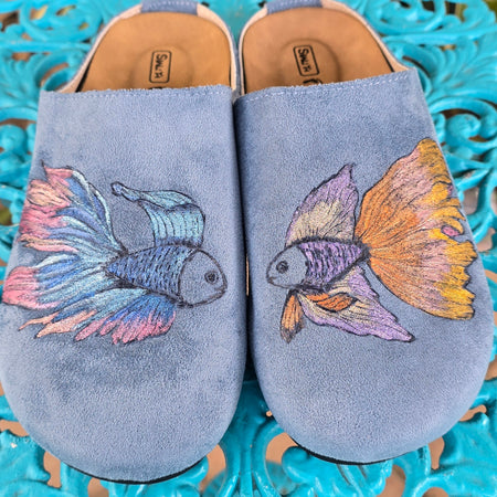 Betta fish blue slippers ( EU 38)