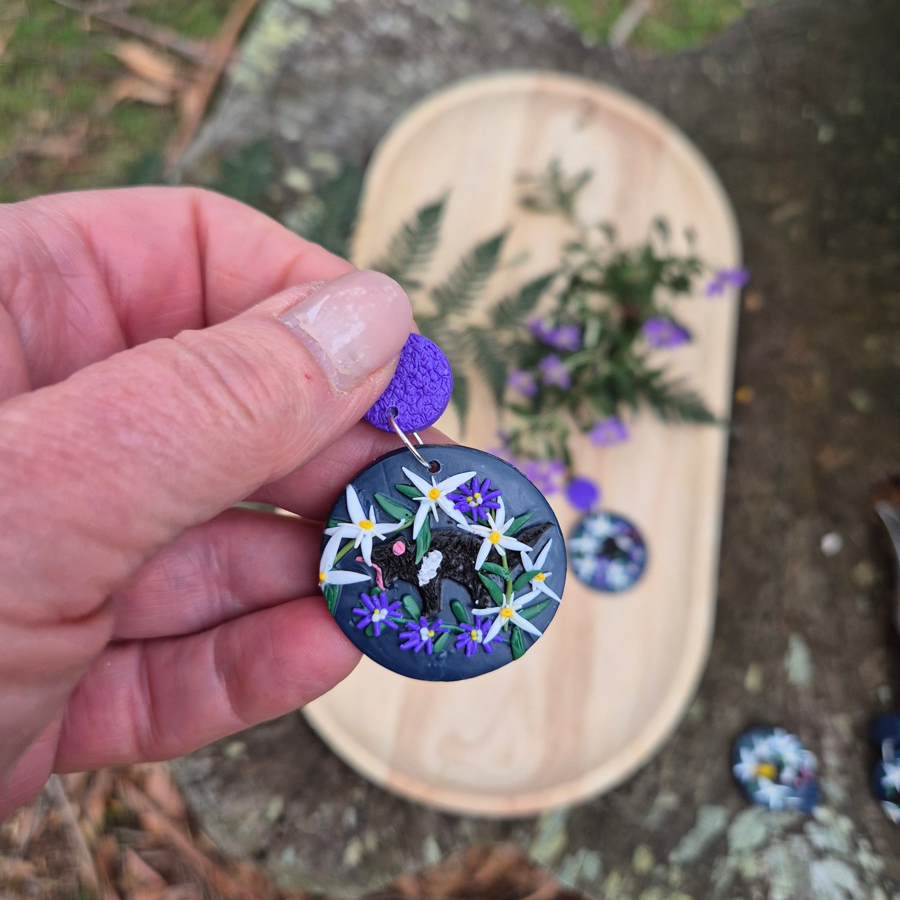 Tassie Devils in the Wild Dangle Earrings