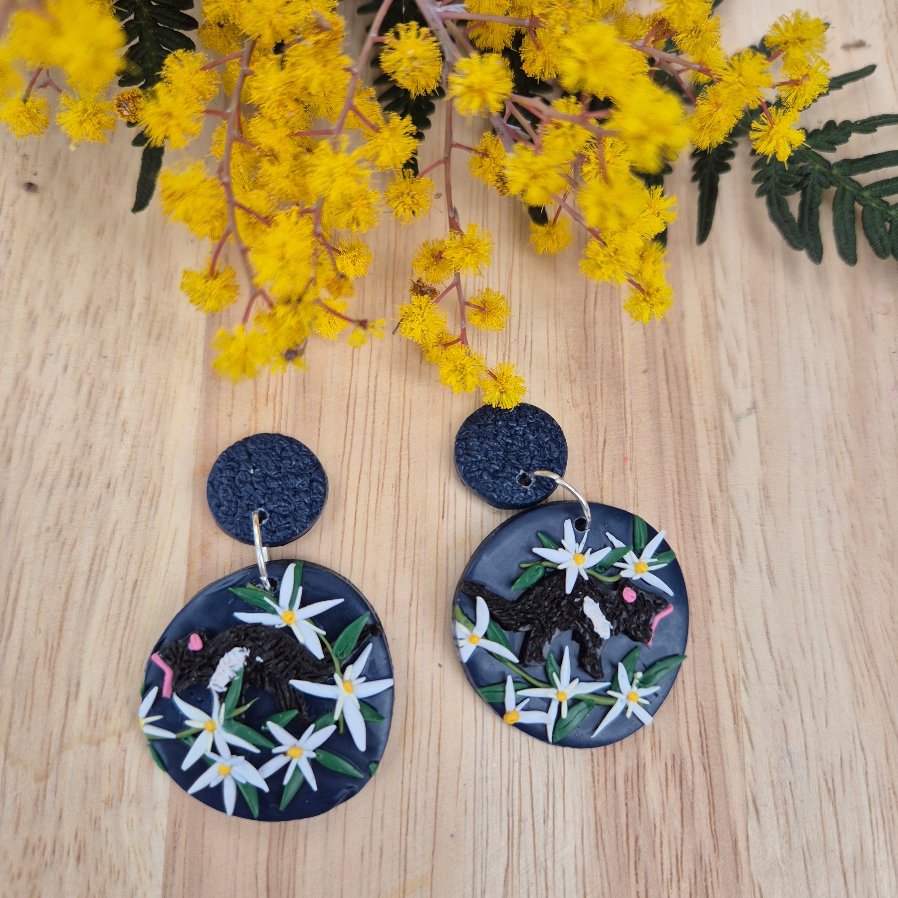 Tassie Devils in the Wild Dangle Earrings