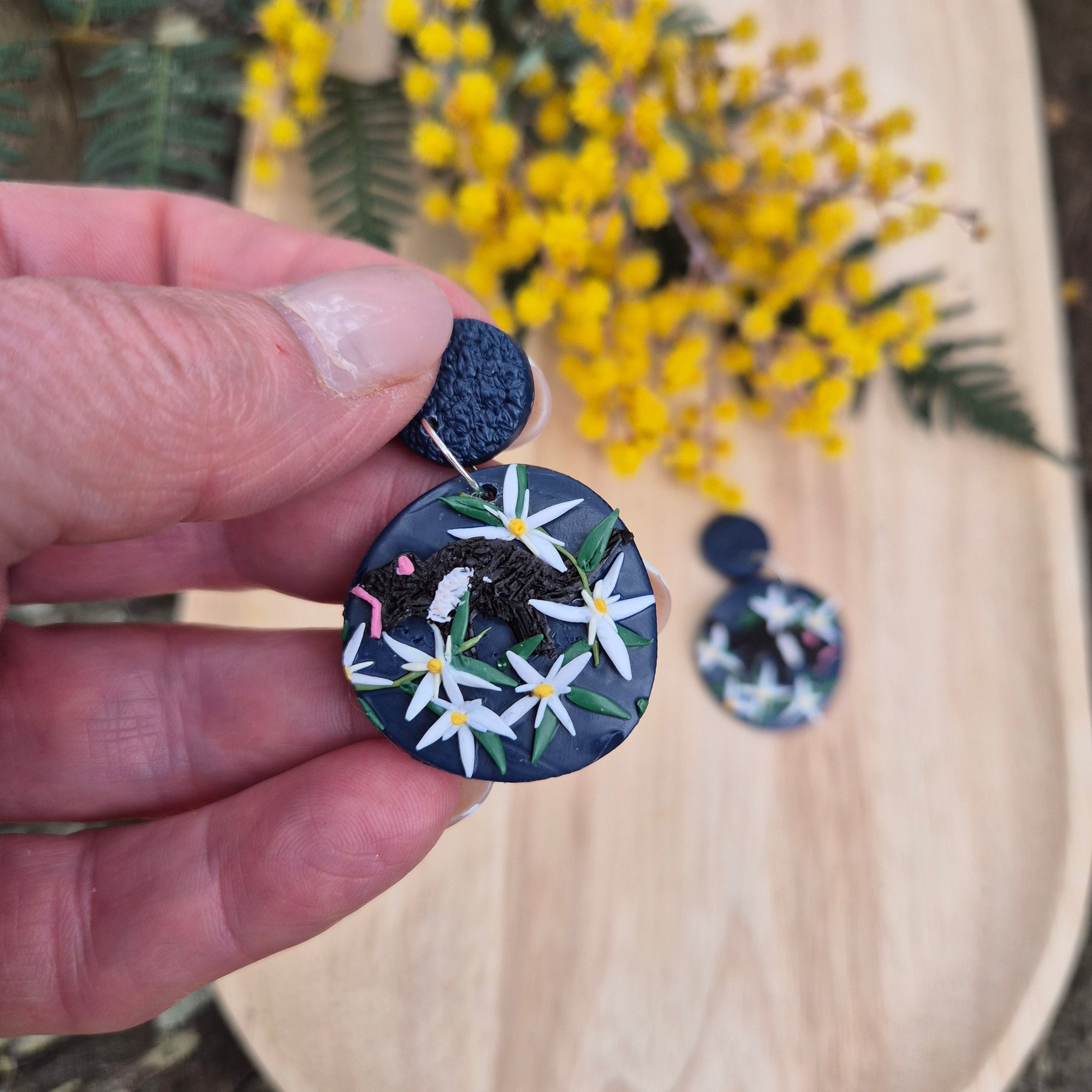 Tassie Devils in the Wild Dangle Earrings