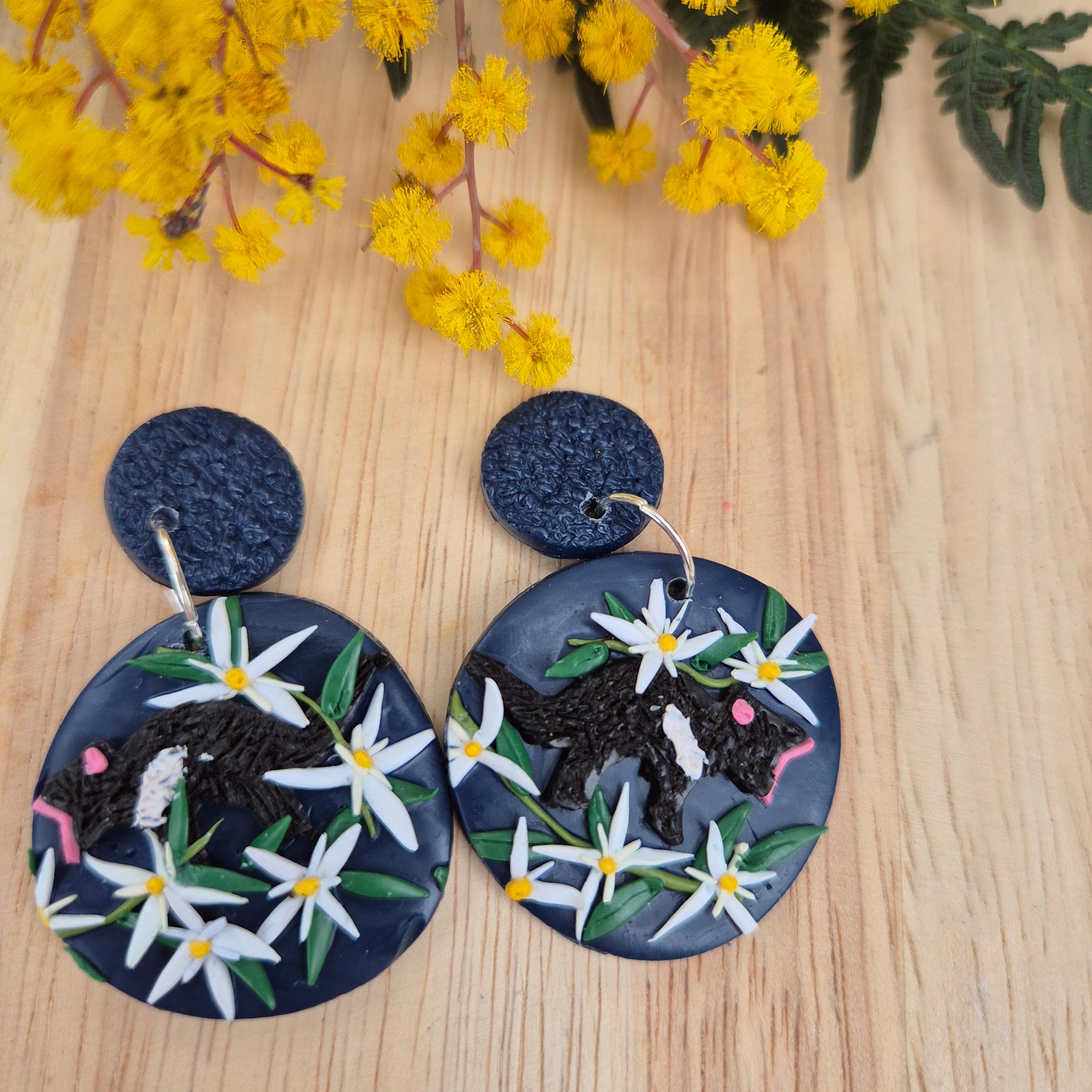 Tassie Devils in the Wild Dangle Earrings