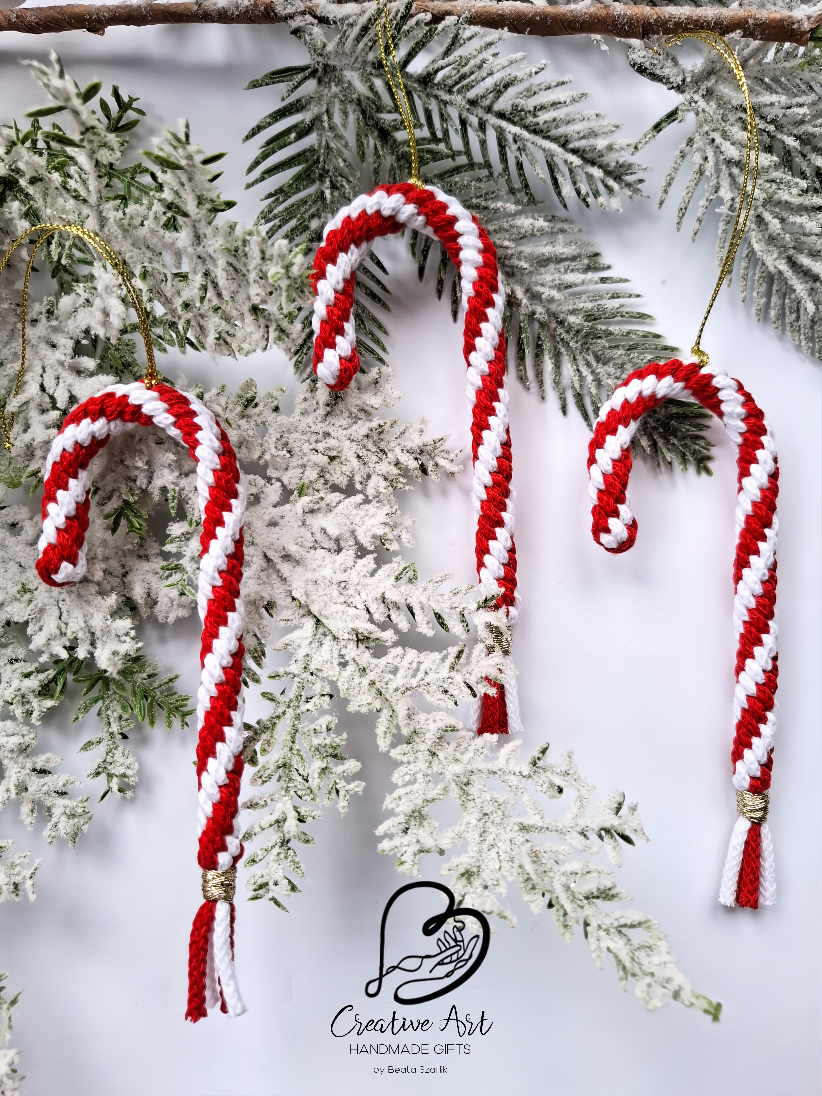 Macramé Candy Cane