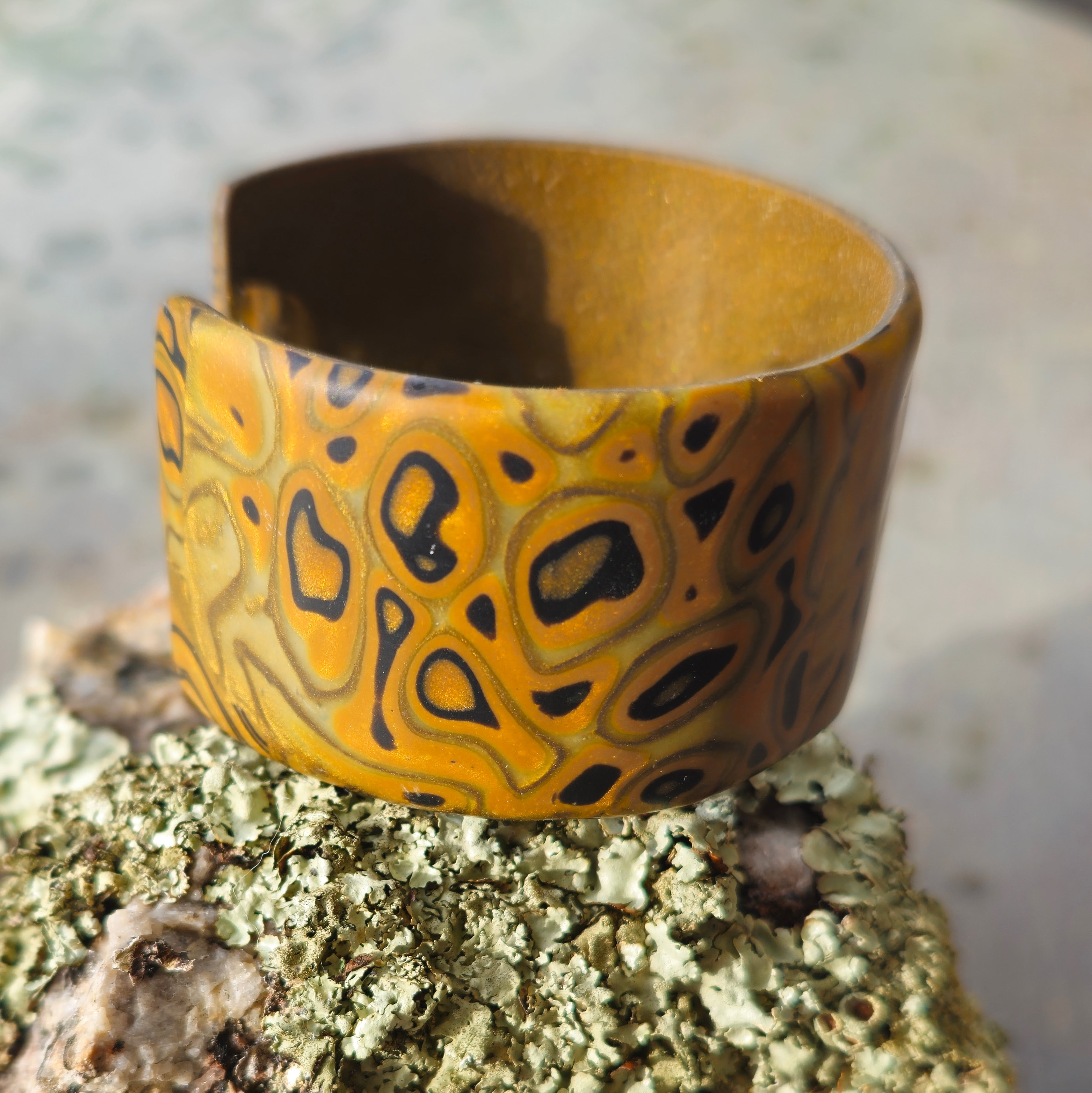 BANKSIA VEIN - POLYMER CLAY CUFF
